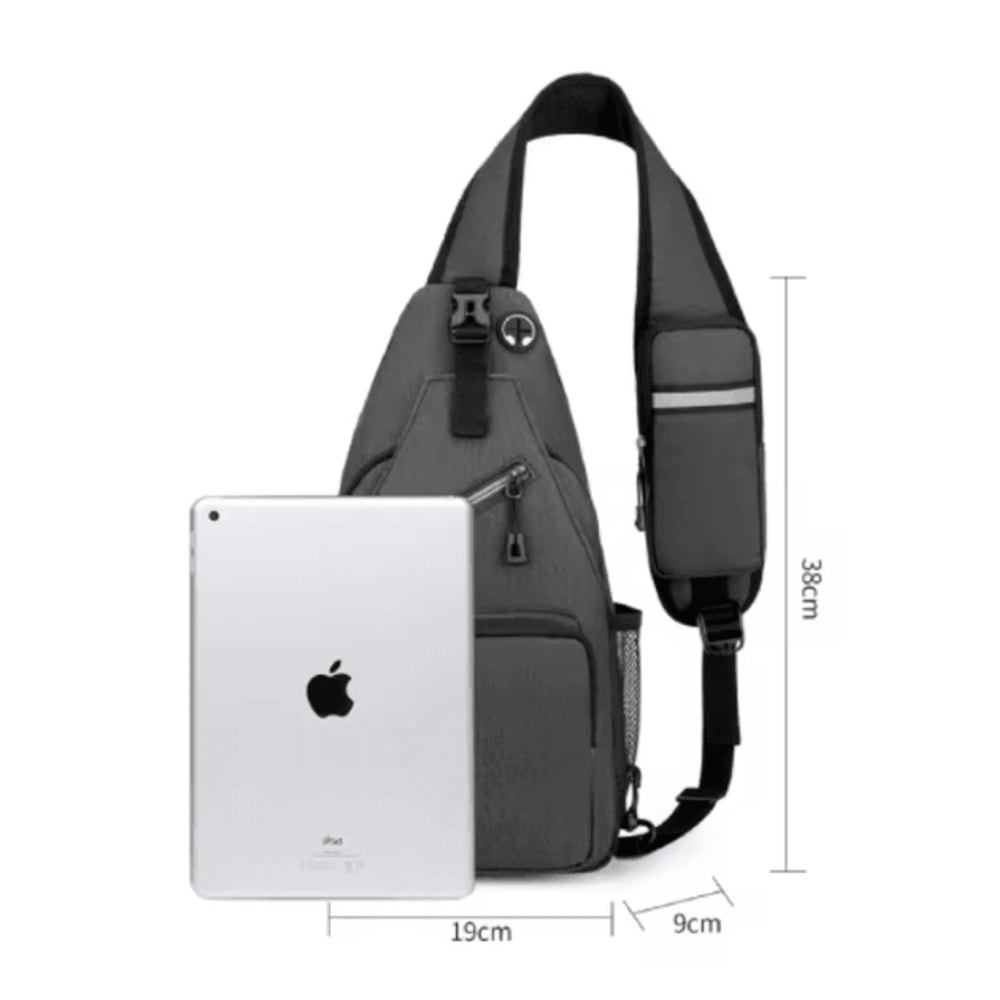 Mens Adjustable Chest Sling Bag For Travel Camping And Outdoor Sports 1