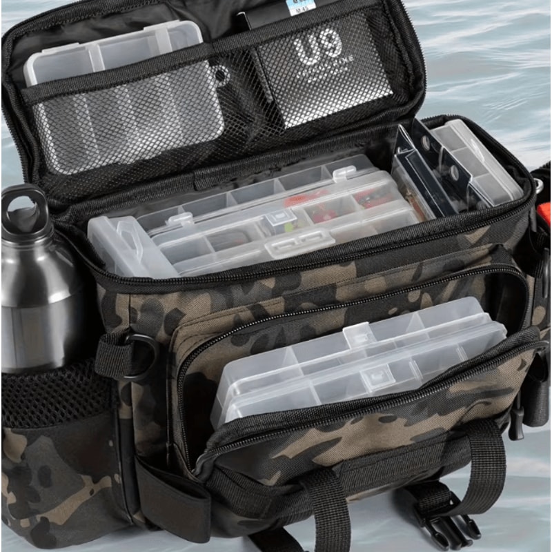 TrailMaster Canvas Fishing Waist Bag Crossbody Outdoor Gear Pack 0