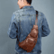 RidgeTrail Retro Leather Crossbody Chest Bag For Travel And Outdoor Adventures 4
