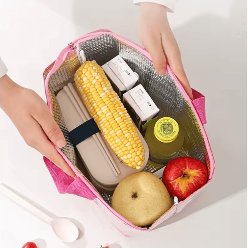 FreshCarry Large Capacity Insulated Lunch Bag With Aluminum Foil Lining 2