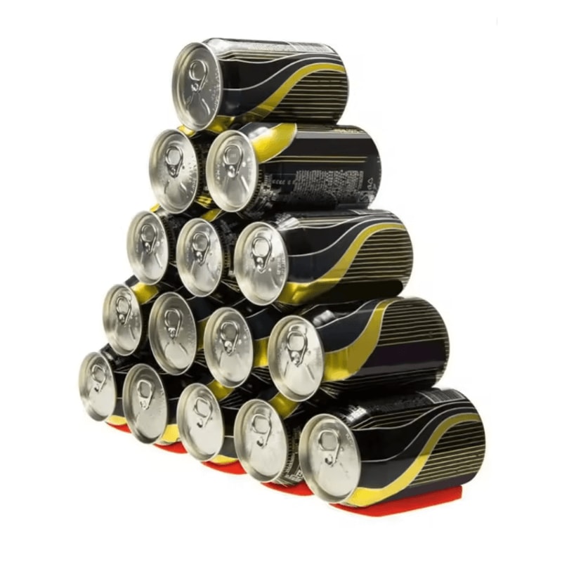 FlexStack Silicone Fridge Can Organizer Mat For Cans And Bottles 4