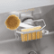 CleanSink Aluminum Suction Cup Sponge Holder For Kitchen Sink Organizer 0