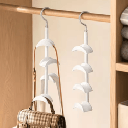flexarc 360 degree rotating bag hanger hook closet organizer