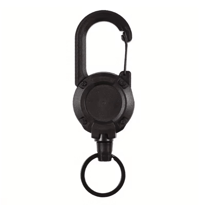 SteelGuard Heavy Duty Retractable Keychain With Carabiner 2