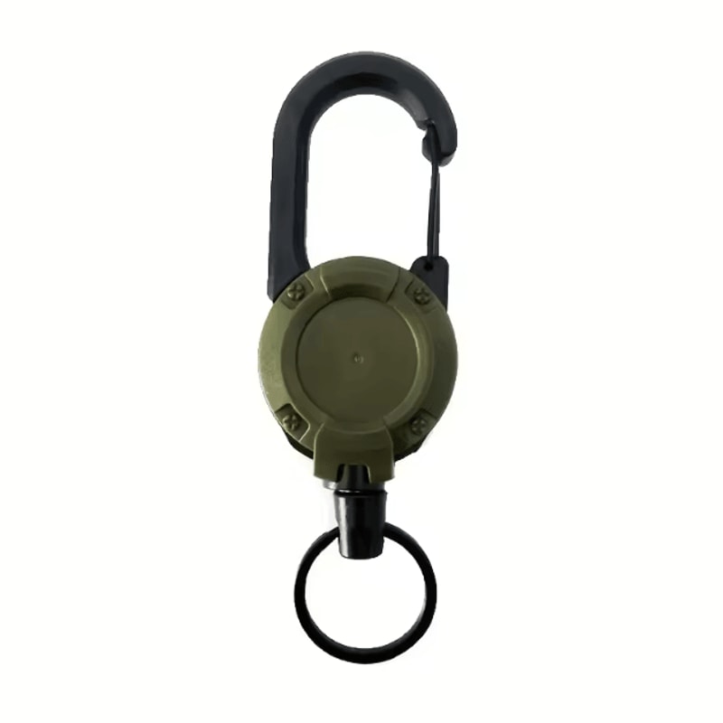 SteelGuard Heavy Duty Retractable Keychain With Carabiner 3