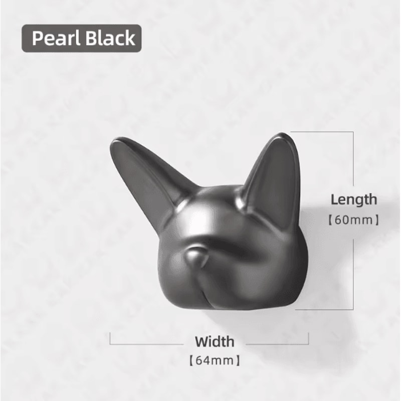 Bulldog Style Wall Coat Hook Zinc Alloy Decorative Hat And Bag Hanger 2