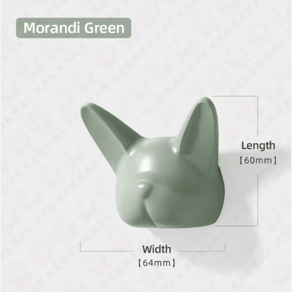 Bulldog Style Wall Coat Hook Zinc Alloy Decorative Hat And Bag Hanger 3