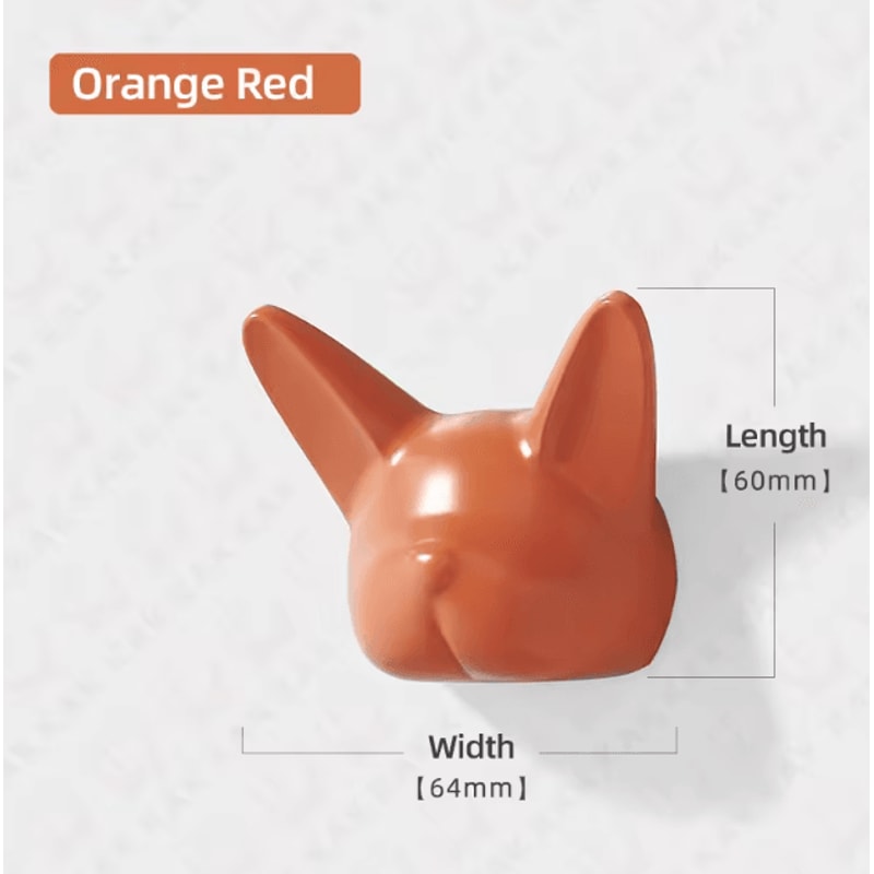 Bulldog Style Wall Coat Hook Zinc Alloy Decorative Hat And Bag Hanger 4