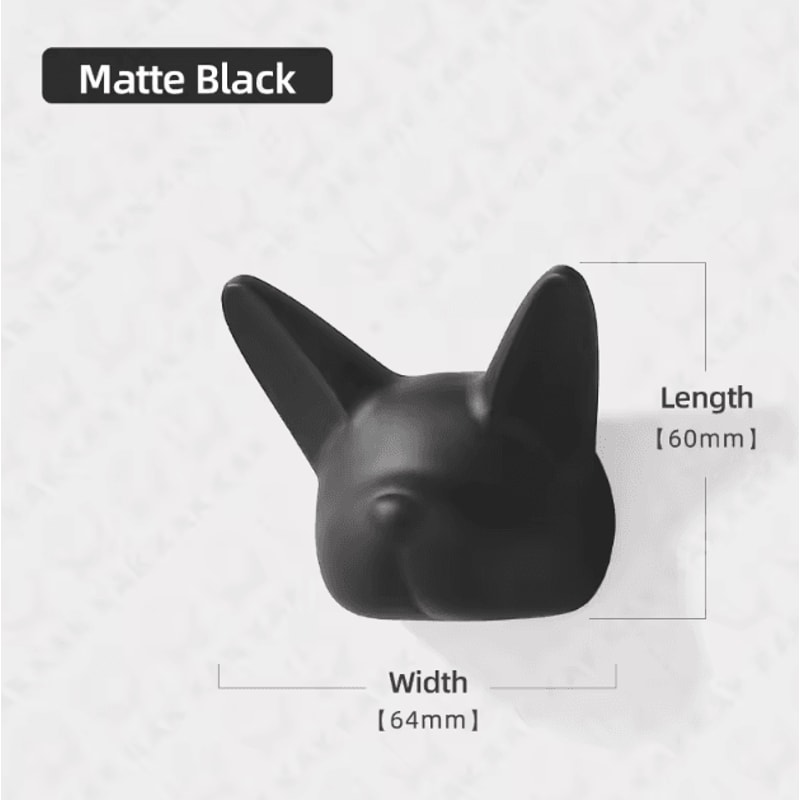 Bulldog Style Wall Coat Hook Zinc Alloy Decorative Hat And Bag Hanger 7