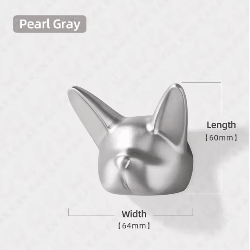 Bulldog Style Wall Coat Hook Zinc Alloy Decorative Hat And Bag Hanger 8