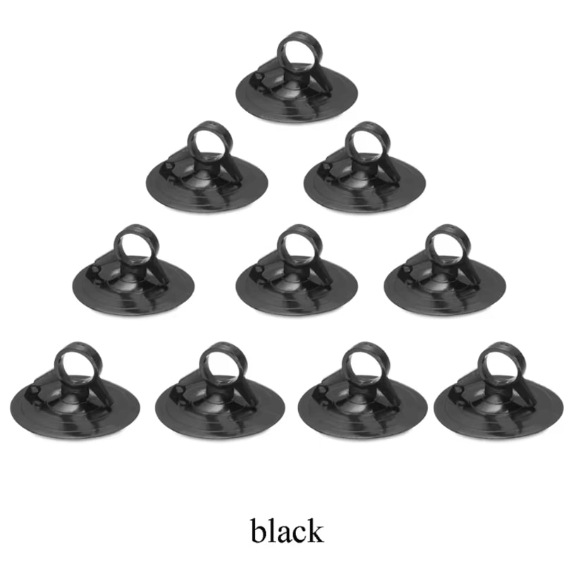 ClearGrip 45mm PVC Suction Cup Hooks Reusable Rubber Sucker Set 4