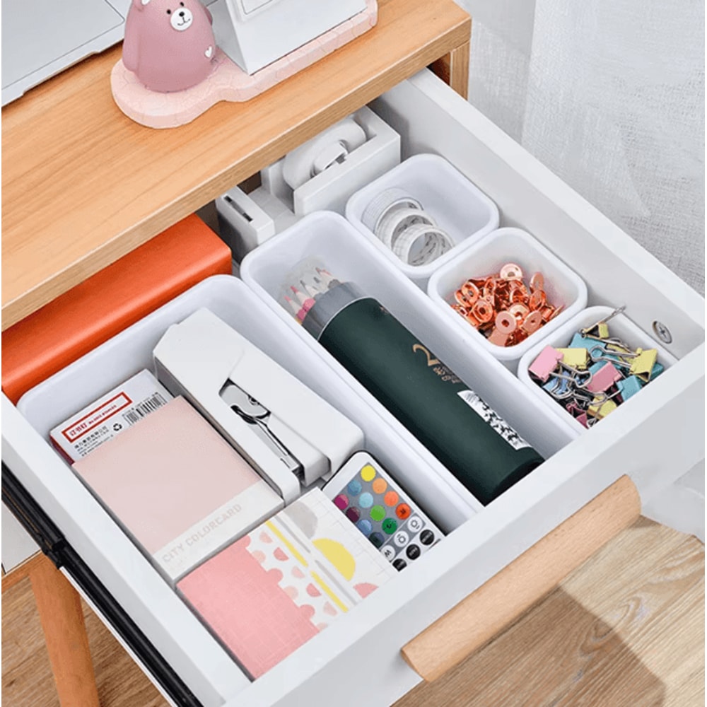 Organix 13 Piece Drawer Organizer Set For Desk Kitchen And Makeup Storage 0