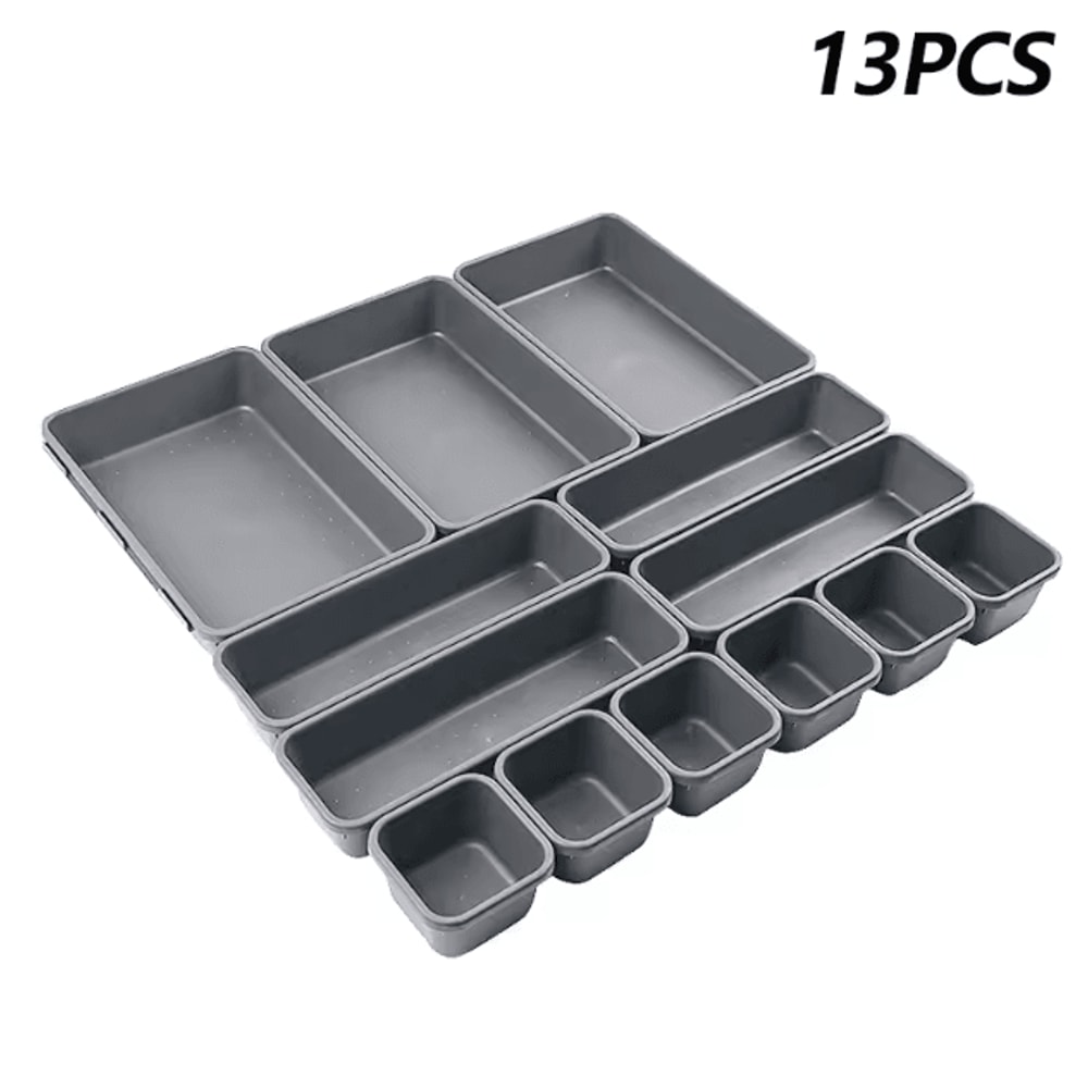 Organix 13 Piece Drawer Organizer Set For Desk Kitchen And Makeup Storage 3