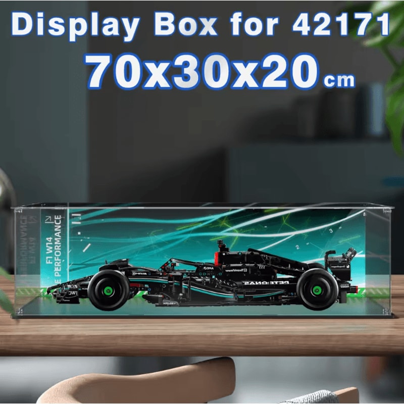 CrystalShield Acrylic Lego Display Case Dustproof Model Car Showcase Box 0