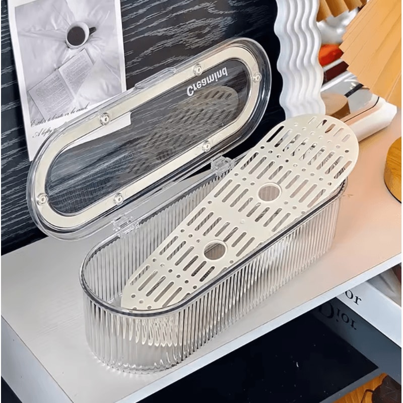 ClearStyle Acrylic Hair Accessories Organizer Box With Multi Compartment Storage 3