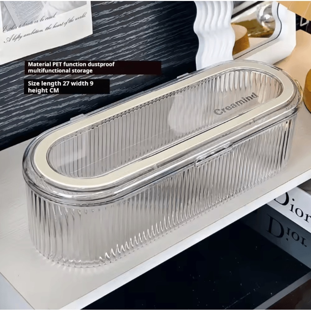 ClearStyle Acrylic Hair Accessories Organizer Box With Multi Compartment Storage 5