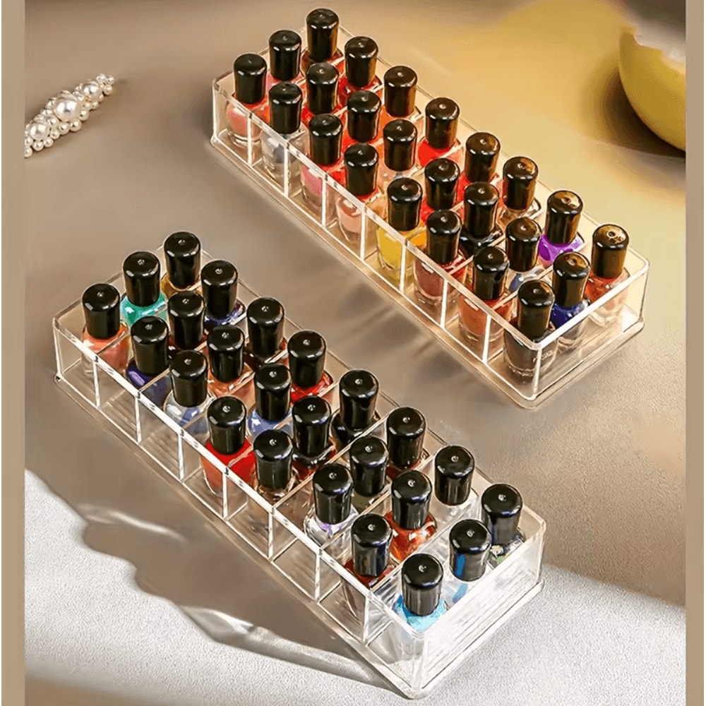ClearPro Acrylic Nail Polish Organizer Rack Cosmetic Display Stand 0