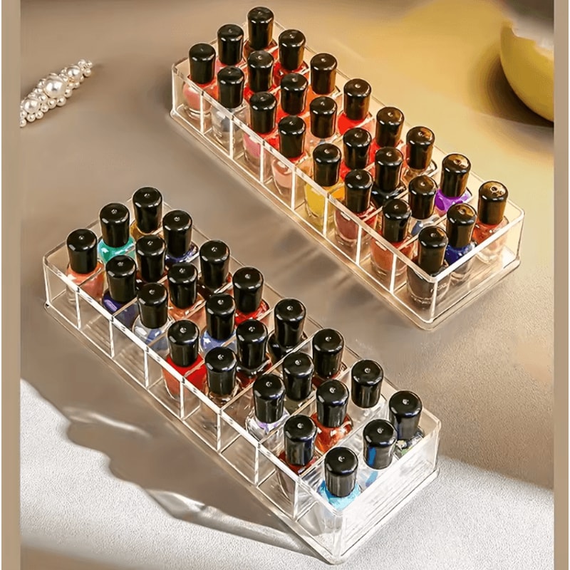 ClearPro Acrylic Nail Polish Organizer Rack Cosmetic Display Stand 0