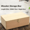 CraftKeeper Solid Wooden Jewelry Storage Box Rectangular Flip Lid Organizer 1