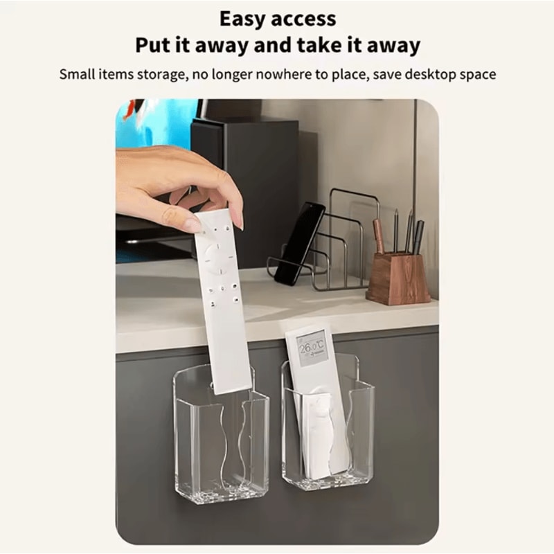 SmartMount Adhesive Wall Mounted Remote Control Holder Phone Charging Bracket 2
