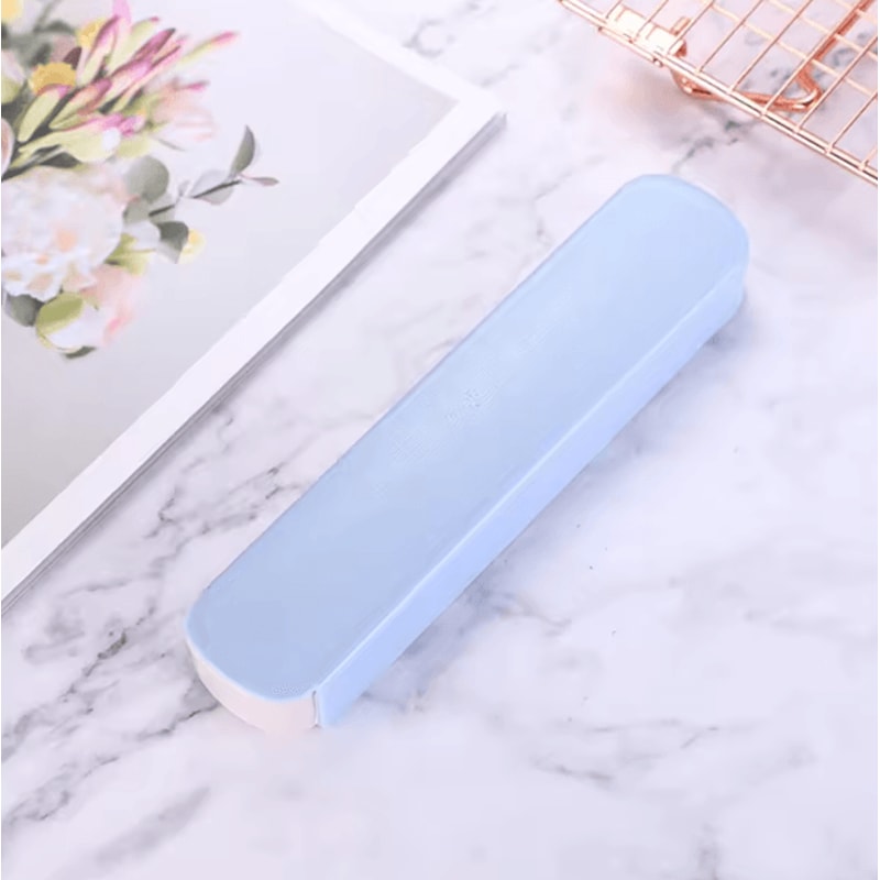 EcoCarry Portable Cutlery Storage Box Wheat Straw Tableware Travel Case 6