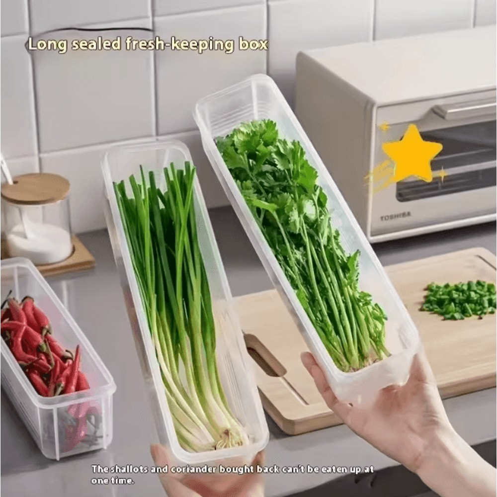 FreshSeal Transparent Refrigerator Storage Box Sealed Food Preservation Container 2