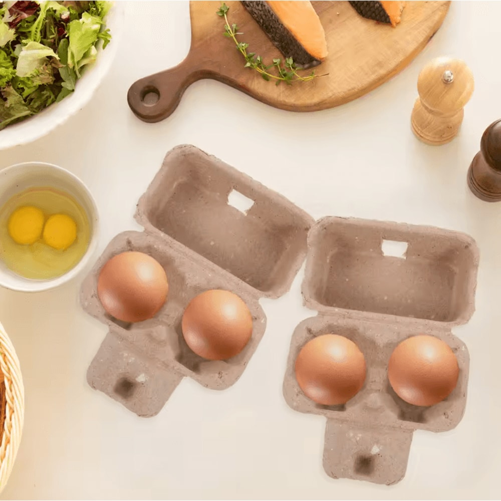 EcoPack 12 Cell Paper Pulp Egg Carton Tray Bulk Egg Storage Holder 1