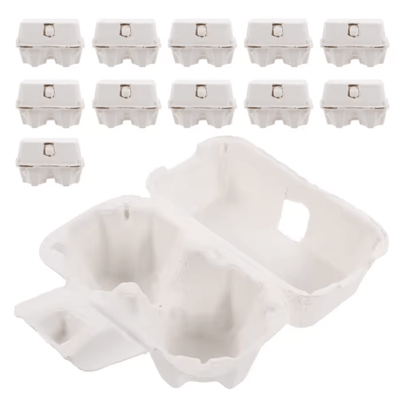EcoPack 12 Cell Paper Pulp Egg Carton Tray Bulk Egg Storage Holder 2