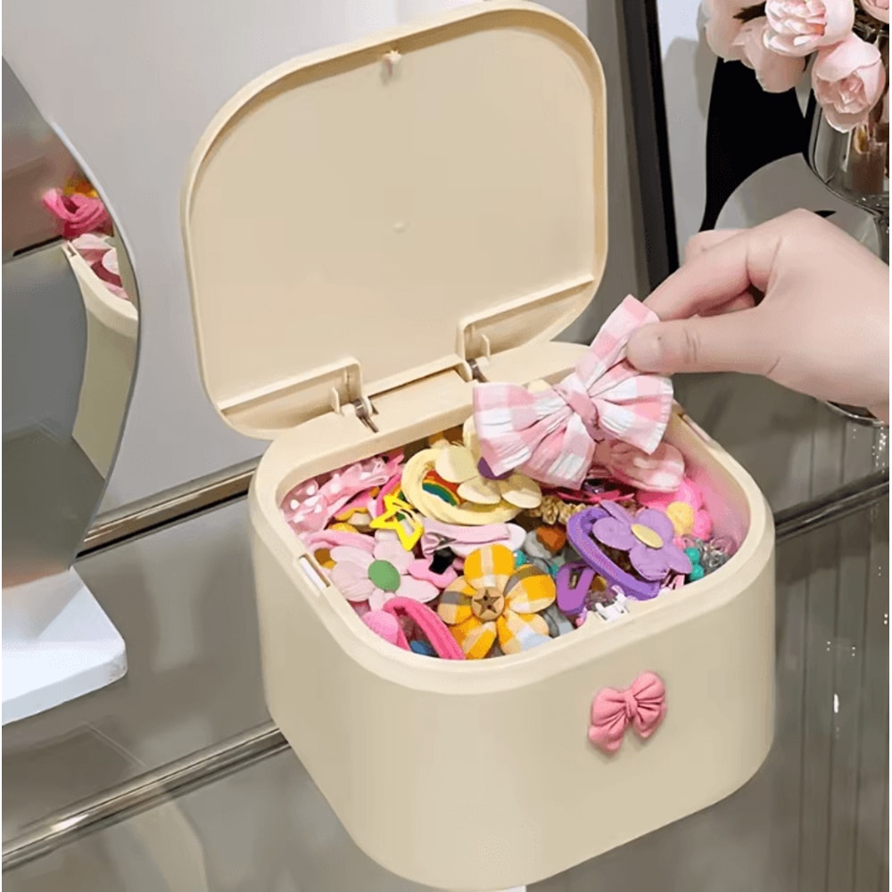 CuteKeep Multi Compartment Hair Accessories Organizer Box For Girls 2