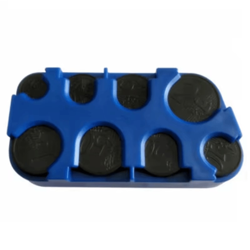 AutoSort Euro Car Coin Holder Organizer Compact Money Storage Case 6