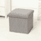 FlexiSeat Foldable Storage Ottoman Stool Box Fabric Multipurpose Organizer 4