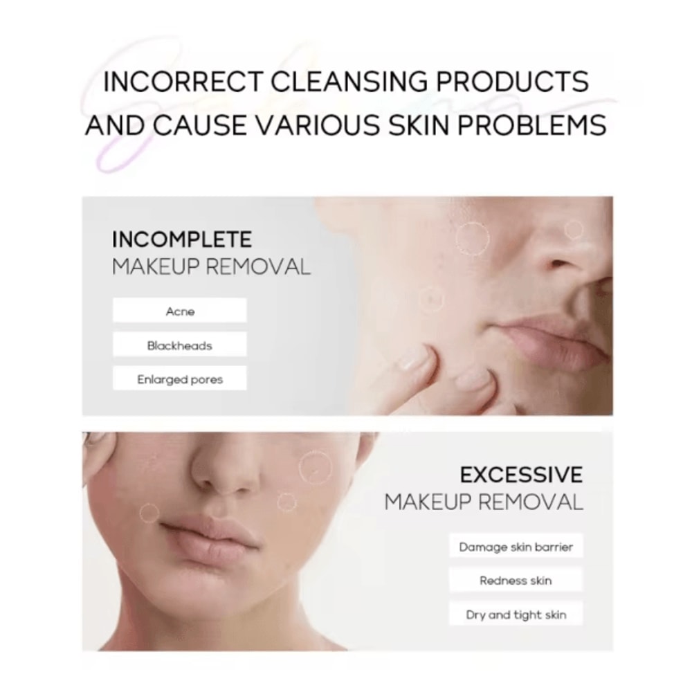 SakuraGlow Gentle Makeup Remover Water Cherry Blossom Hydrating Cleanser 100ml 1