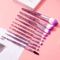 GlamCrystal 10 Piece Glitter Makeup Brush Set Professional Blending Kit 2