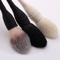 ArtisanBlend Goat Hair Makeup Brush Set Rattan Handle Professional Face And Powder Brushes 2