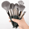 Luxe Silver 14 Piece Makeup Brush Set For Flawless Face And Eye Blending 3
