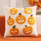Velvet Halloween Pumpkin And Ghost Throw Pillow Cover For Cozy Autumn Decor 3