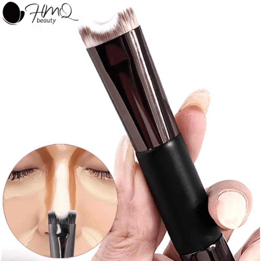 Dual End U Shaped Nose Contour Brush For Precision Sculpting And Seamless Blending 0