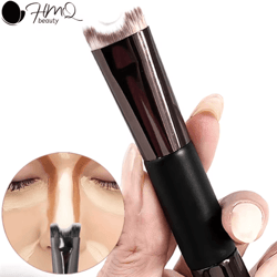 dual end u shaped nose contour brush for precision sculpting and seamless blending