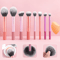 Complete 8 Piece Makeup Brush Set With Dual Use Beauty Sponge For Flawless Daily Makeup 0