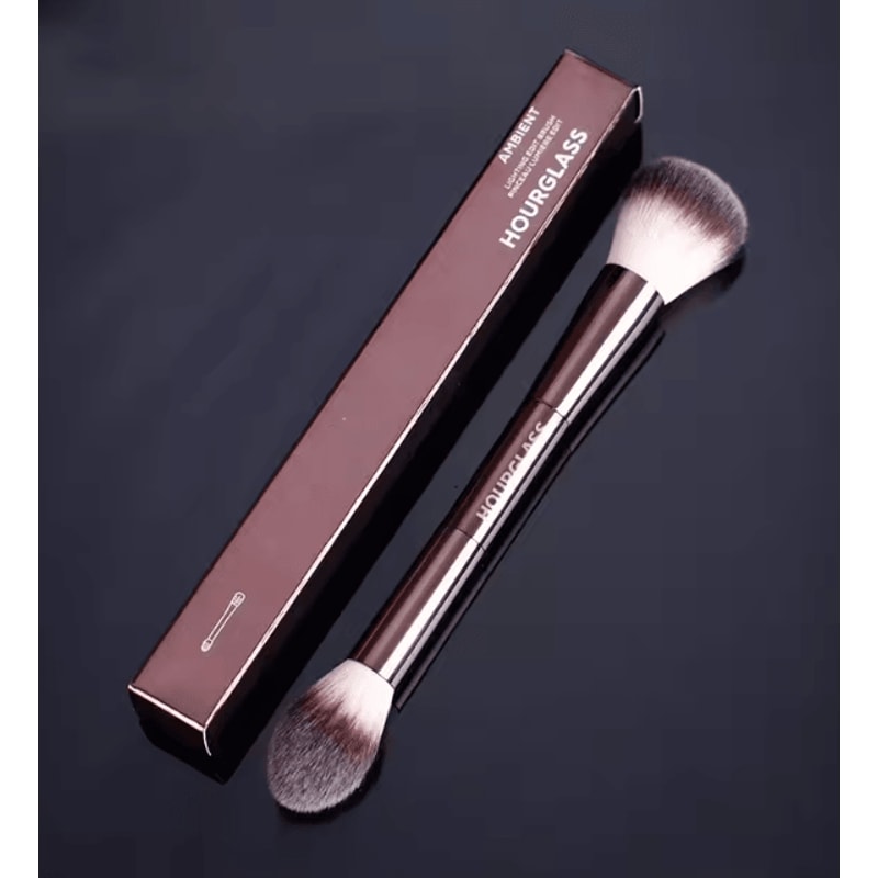 Lighting Edit Contour Powder Brush With Metal Handle For Smooth Blush And Bronzer Blending 0