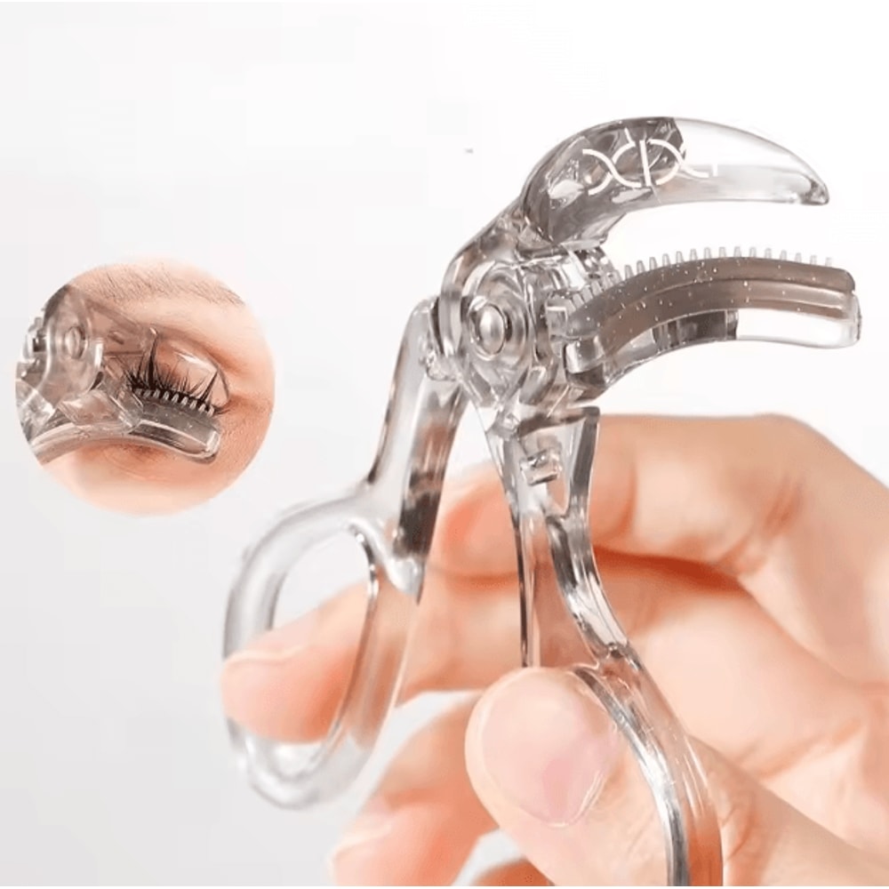 Frameless Eyelash Curler With Comb And Refill Pad For Long Lasting Lifted Lashes 1