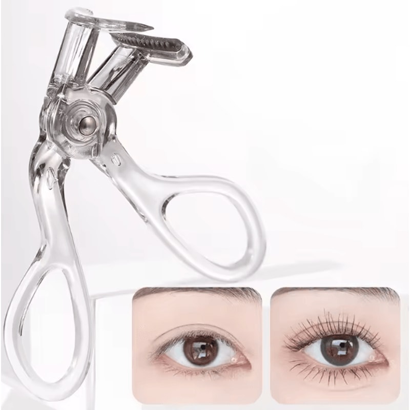 Frameless Eyelash Curler With Comb And Refill Pad For Long Lasting Lifted Lashes 2