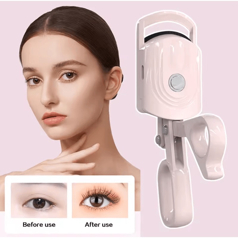 Rechargeable Heated Eyelash Curler With Adjustable Temperature For Long Lasting Lift 1