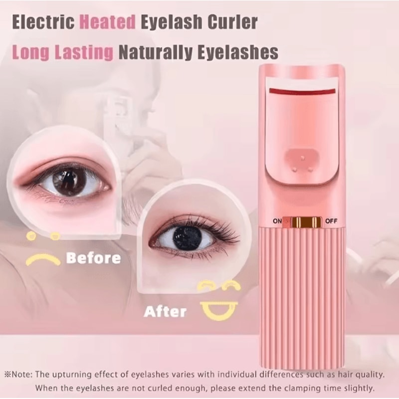Electric Heated Eyelash Curler For Long Lasting Natural Lash Lift 3