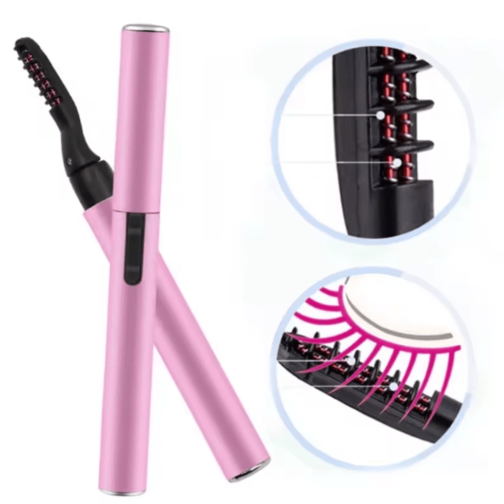 Portable Heated Eyelash Curler Pen For Smooth Curl And Lash Separation 1