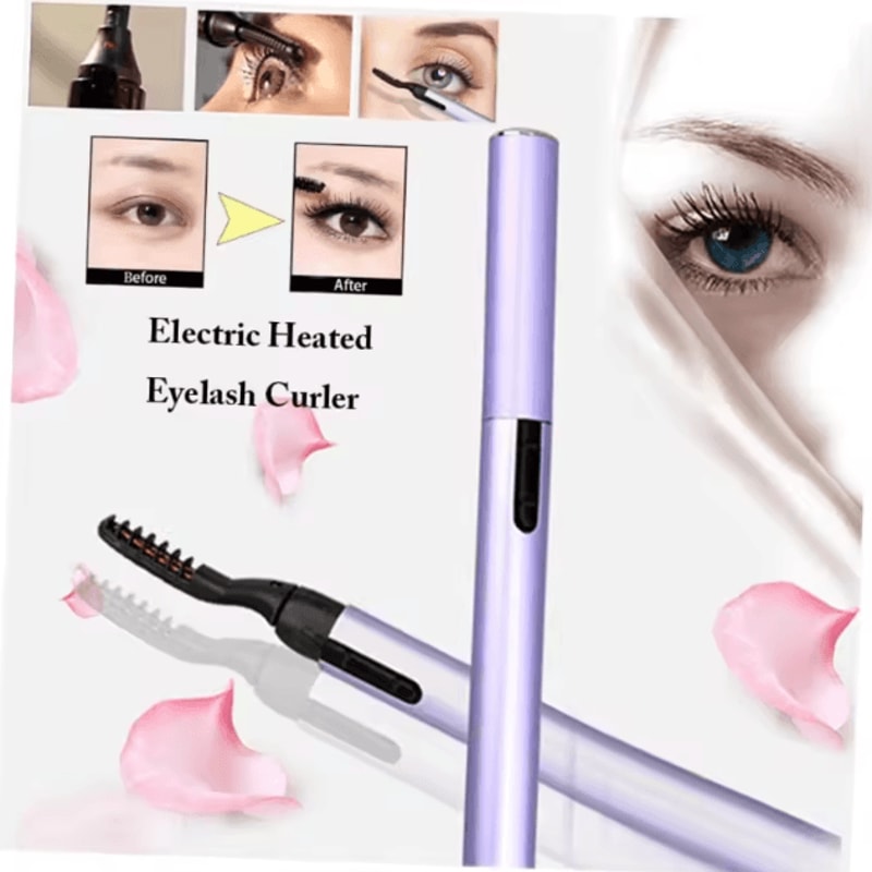 Portable Heated Eyelash Curler Pen For Smooth Curl And Lash Separation 2