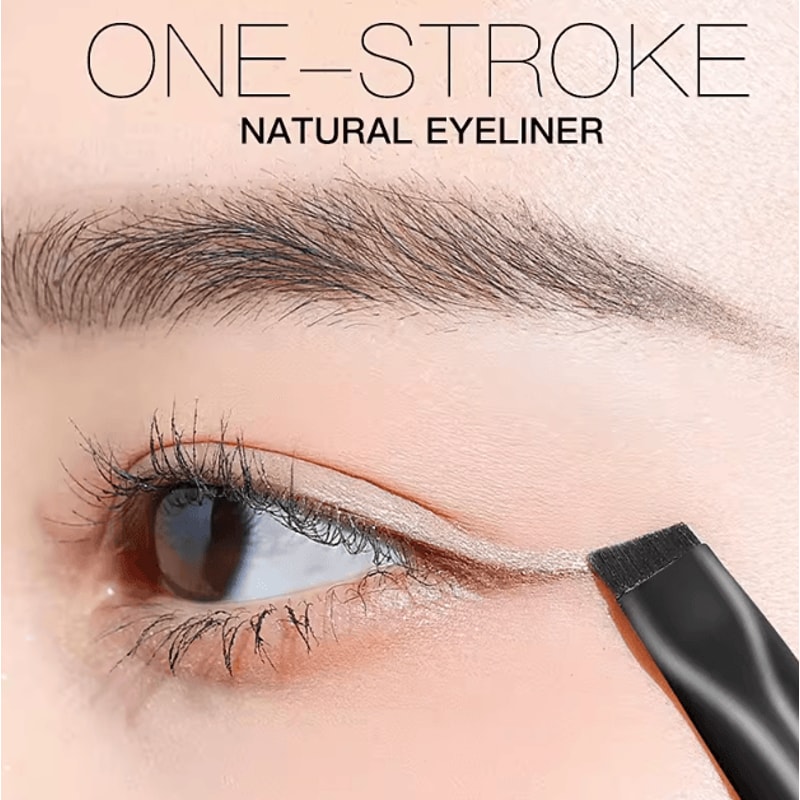 4 Piece Ultra Thin Angled Eyebrow And Eyeliner Brush Set For Precision Detail Makeup 2