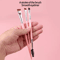 3 Piece Precision Eye Makeup Brush Set With Blade Eyeliner And Dual Head Brow Comb 3