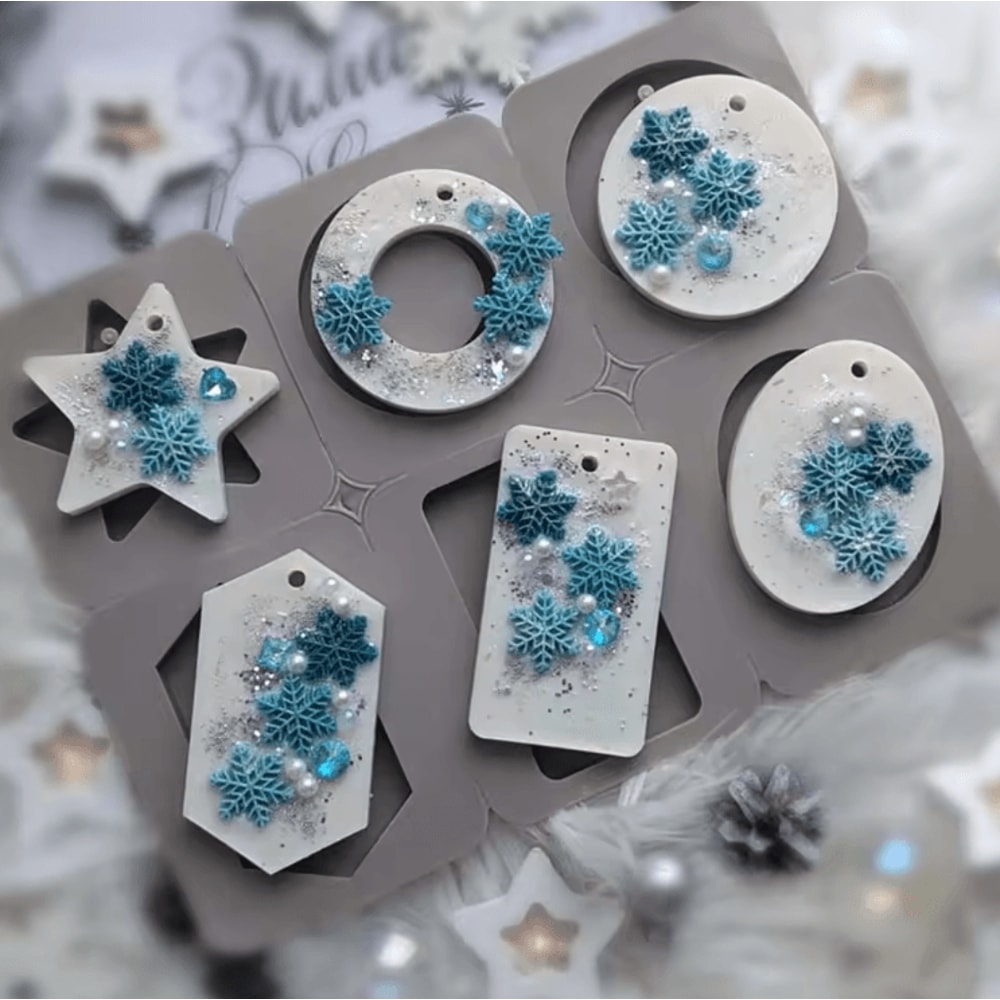 6 Cavity Silicone Wax Tablet Mold For Aromatherapy Candles Soap And DIY Crafts 3