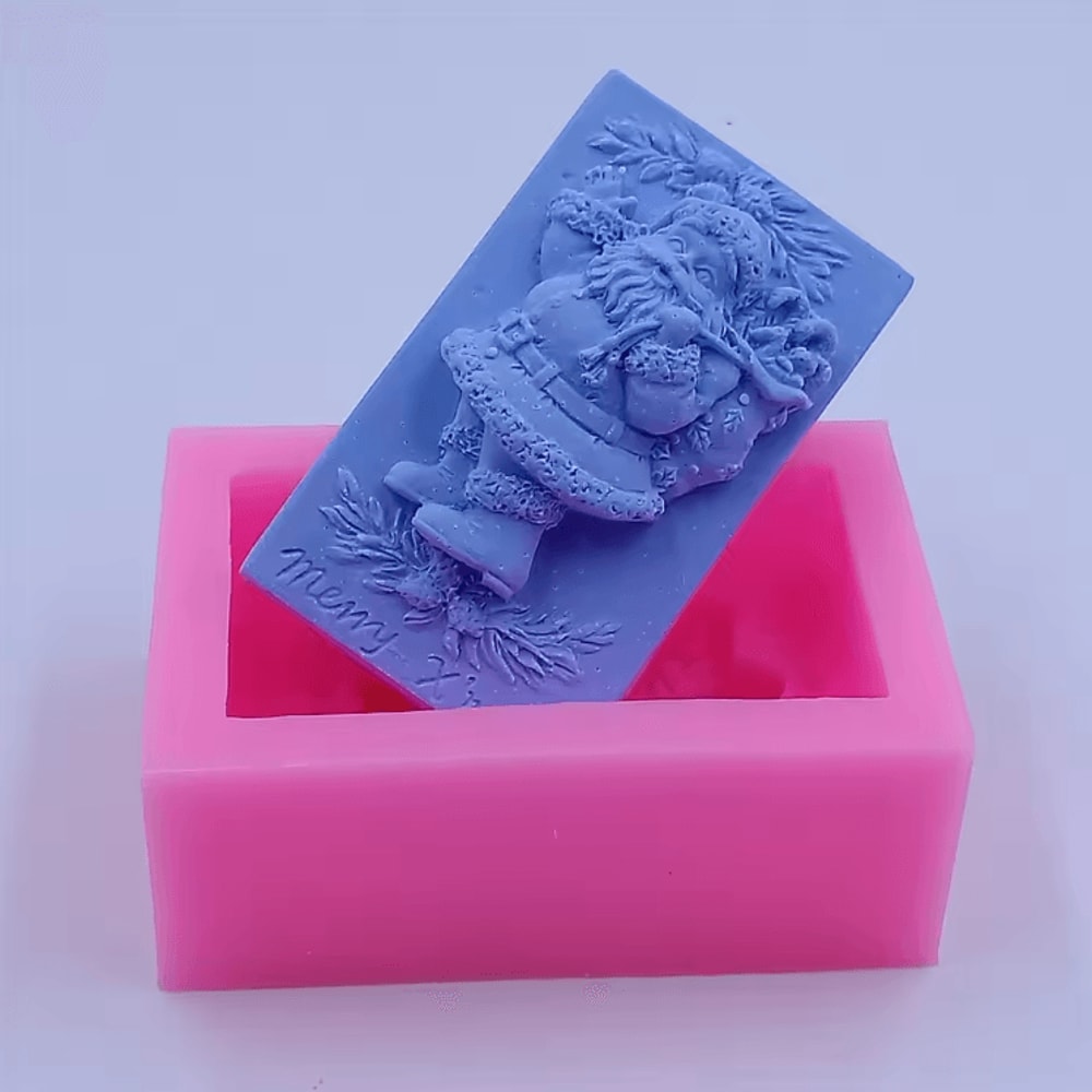 Santa Claus Silicone Mold For Soap Candle Chocolate And Festive DIY Crafts 1